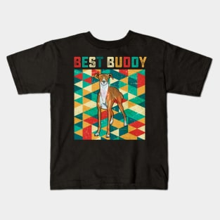 Best Buddy Greyhound Kids T-Shirt